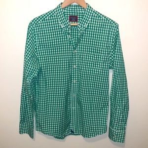 Untuckit Green Gingham Shirt